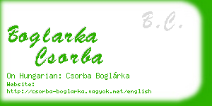 boglarka csorba business card